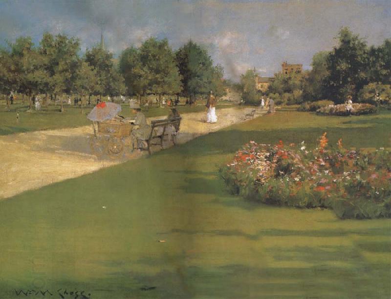 William Merrit Chase Prospect Park Brooklyn China oil painting art